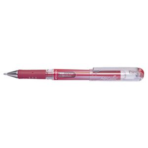 Pentel Hybrid DX K230M Gel Grip Pen Metallic Red
