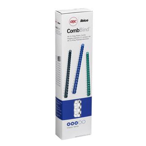 GBC Binding Comb 21 Loop Plastic 6mm White 100 Pack