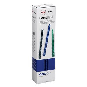 GBC Binding Comb 21 Loop Plastic 8mm Blue 100 Pack