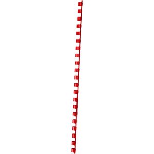 GBC Binding Comb 21 Loop Plastic 8mm Red 100 Pack