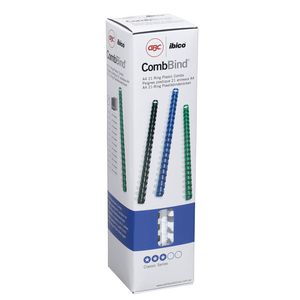 GBC Binding Comb 21 Loop Plastic 10mm White 100 Pack