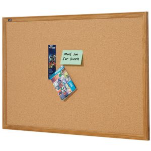 Quartet Oak Frame Corkboard 1200 x 900mm