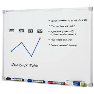Penrite Premium Magnetic Whiteboard 1200 x 1200mm