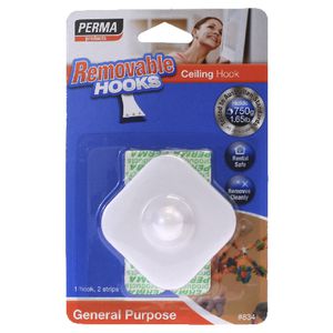 Permastik Ceiling Hook White