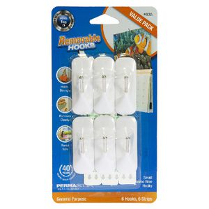Permastick Cosmo Wire Hooks Small 6 Pack