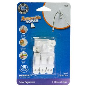 Permastik Cable Clips Small 5 Pack