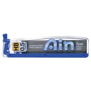Pentel AIN Hi-Polymer Lead Refills 0.5mm HB