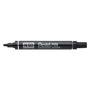 Pentel N50 Permanent Marker Black 4 Pack