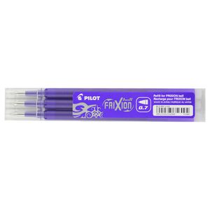 Pilot Frixion Erasable Gel Ink Refill 3 Pack Violet