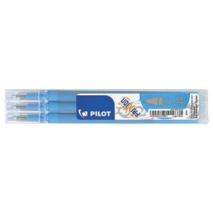 Pilot Frixion Erasable Gel Ink 0.5mm Refill 3 Pack Light Blue