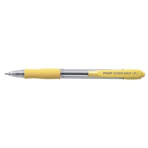 Pilot BPGP Super Grip Fine Ballpoint Pen Yellow