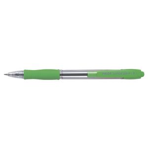 Pilot BPGP Super Grip Fine Ballpoint Pen Light Green
