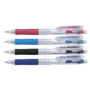 Pilot Snap Click Mechanical Pencil 0.5 Assorted 4 Pack