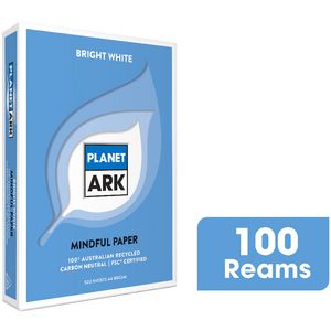 Planet Ark A4 100% Recycled Copy Paper 100 Ream Pallet