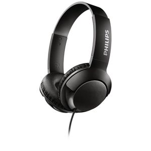 Philips Bass+ On-ear Earphones Black