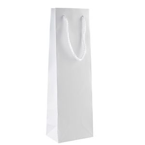 Glossy White Bottle Bag