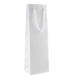 Glossy White Bottle Bag 30 Pack
