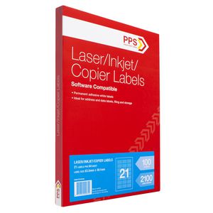 PPS Mailing Labels 21 UP 100 Pack