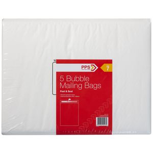 PPS Size 7 Bubble Mailing Bags 5 Pack