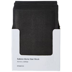 PPS Bubble Lined Size 1 Mailing Bag 150 x 230mm Black