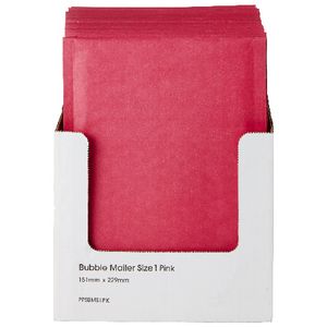 PPS Bubble Lined Size 1 Mailing Bag 150 x 230mm Pink