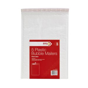 PPS Size 5 Plastic Bubble Mailer 32 Pack