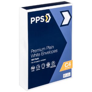 PPS Premium C4 Envelopes 100 Pack