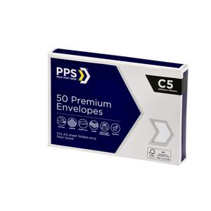 PPS C5 Premium Envelopes 50 Pack
