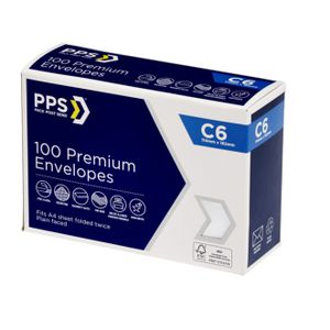 PPS C6 Premium Envelopes 100 Pack