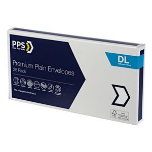 PPS Premium DL Envelopes 25 Pack