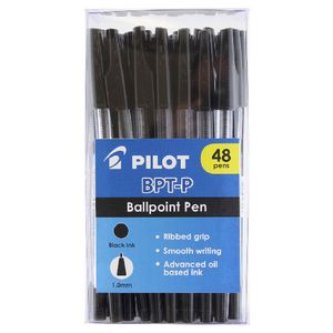 Pilot BPT-P Ballpoint Pens Black 48 Pack