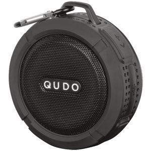 Qudo Splashproof Bluetooth Speaker Black