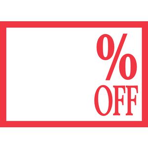 QuikStik % Off A4 Sign 10 Pack