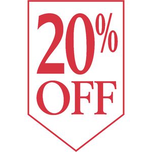 QuikStik 20% Off Poster 300 x 450mm