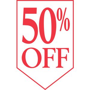 QuikStik 50% Off Poster 300 x 450mm