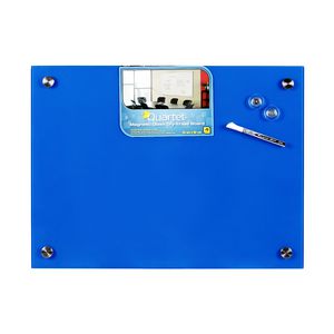 Quartet Premium Glass Board 450 x 600mm Blue