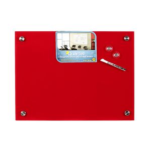 Quartet Premium Glass Board 450 x 600mm Red