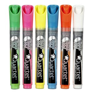 Quartet LED Markers Assorted Colours 6 Pack