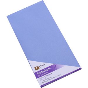 Quill Metallique DL Envelopes Vista Blue 10 Pack