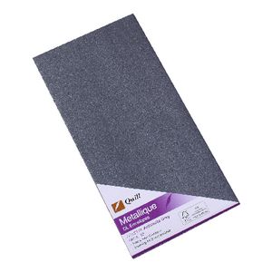 Quill Metallique DL Envelopes Anthracite Grey 10 Pack