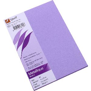 Quill Metallique Board 285gsm A5 Amethyst 25 Pack