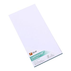 Quill Leathergrain DL Envelope White 10 Pack