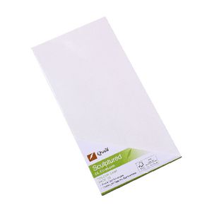 Quill Sculptured Metallique DL Envelope Linen 10 Pack