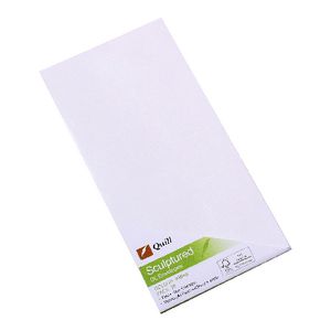 Quill Sculptured Metallique DL Envelope Iridina 10 Pack