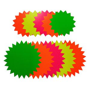 Quill Starburst 150mm Fluoro Board Shapes 60 Pack