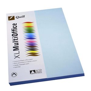 Quill Coloured Paper 80gsm A4 Powder Blue 100 Pack