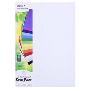 Quill 125gsm A4 XL Cover Paper White 250 Pack