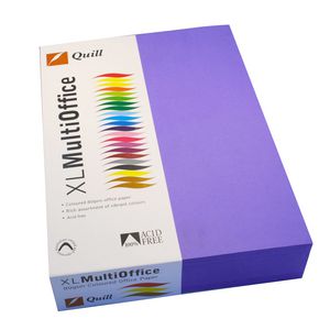 Quill Coloured Paper 80gsm A4 Violet 500 Sheet Ream