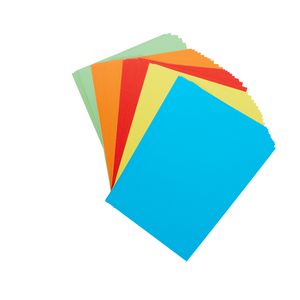 Quill XL MultiBoard 210gsm A4 Assorted Bright Colours 50 Pack