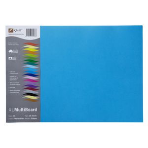 Quill XL Board 210gsm A3 Blue 25 Pack